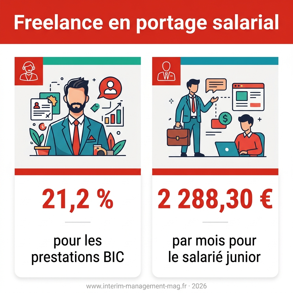 Infographie — freelance en portage salarial