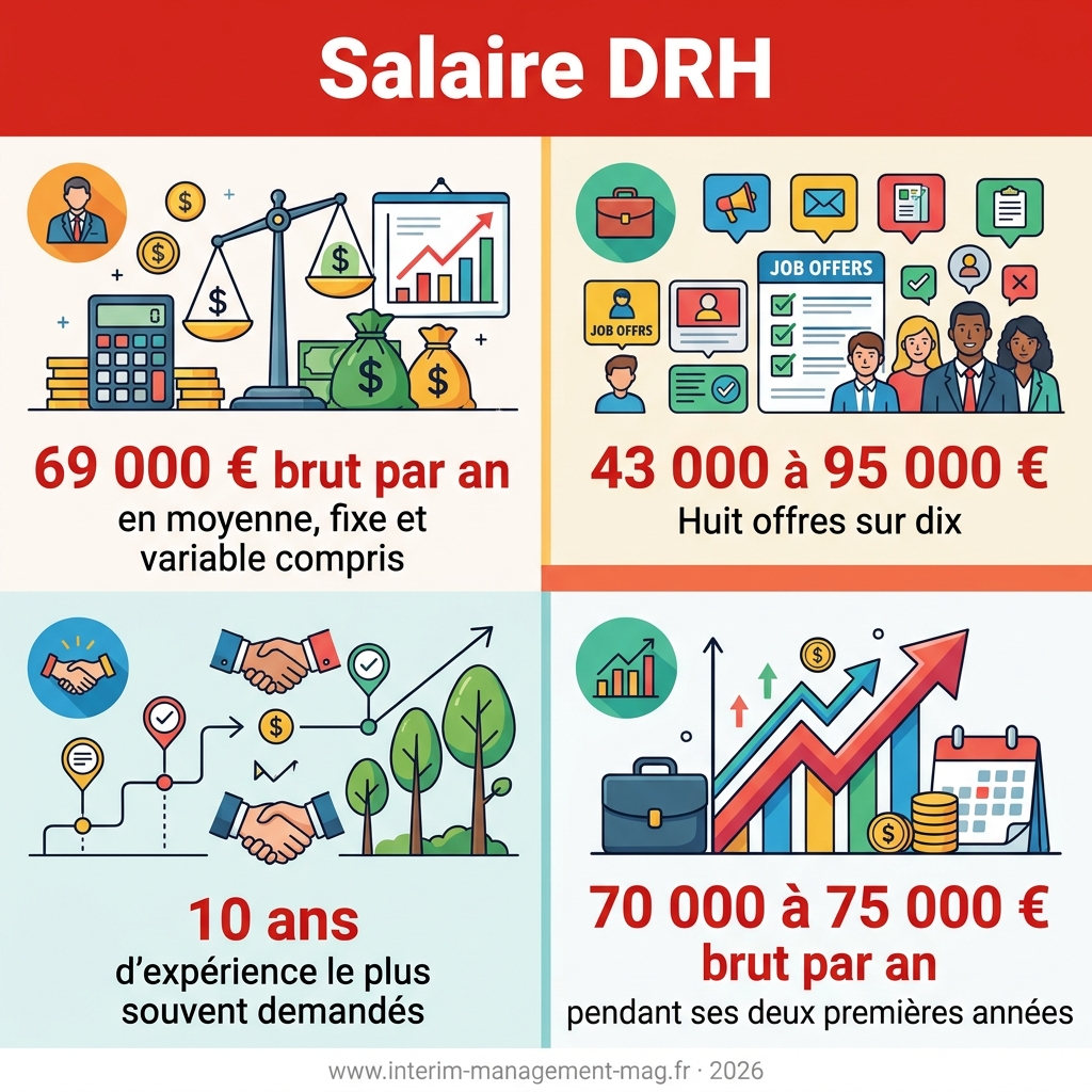 Infographie — salaire DRH